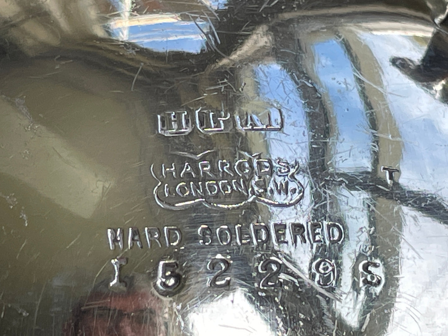 Vintage Harrods London Silver Plated Sauce Boat, Footed Gravy Boat with Lion Paw Feet, Hard Soldered Silverplate