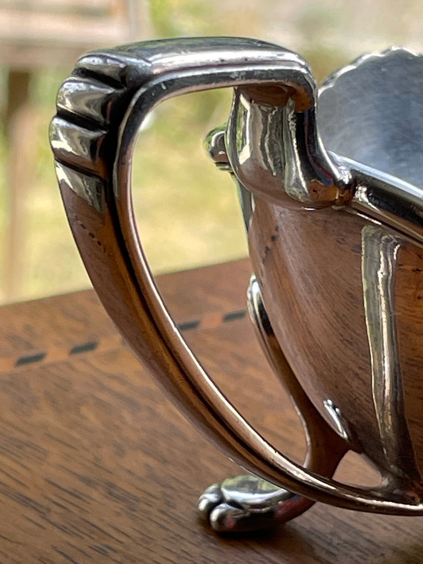 Vintage Harrods London Silver Plated Sauce Boat, Footed Gravy Boat with Lion Paw Feet, Hard Soldered Silverplate