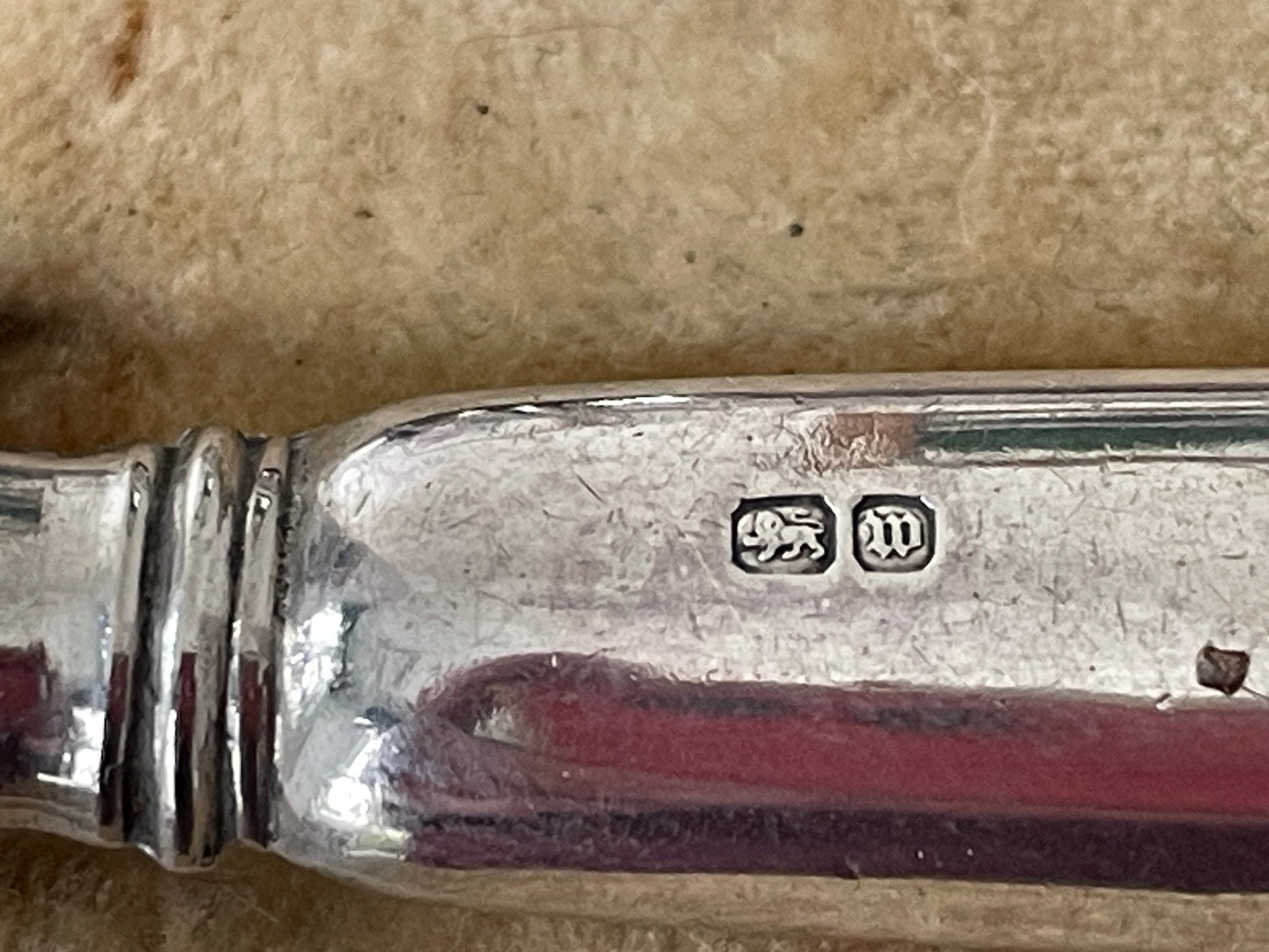 Antique 1914 Sheffield Silver Handled Knives – Henry Greaves Sterling Silver Cutlery Set of 6  in original case