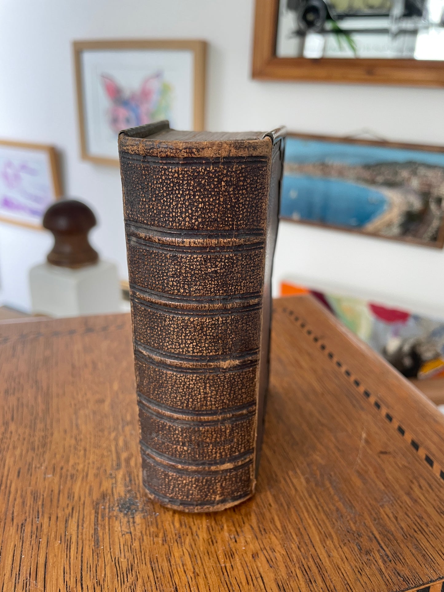 1863 Victorian Book of Common Prayer – Antique Leather & Brass Bound Oxford University Press Miniature Prayer Book