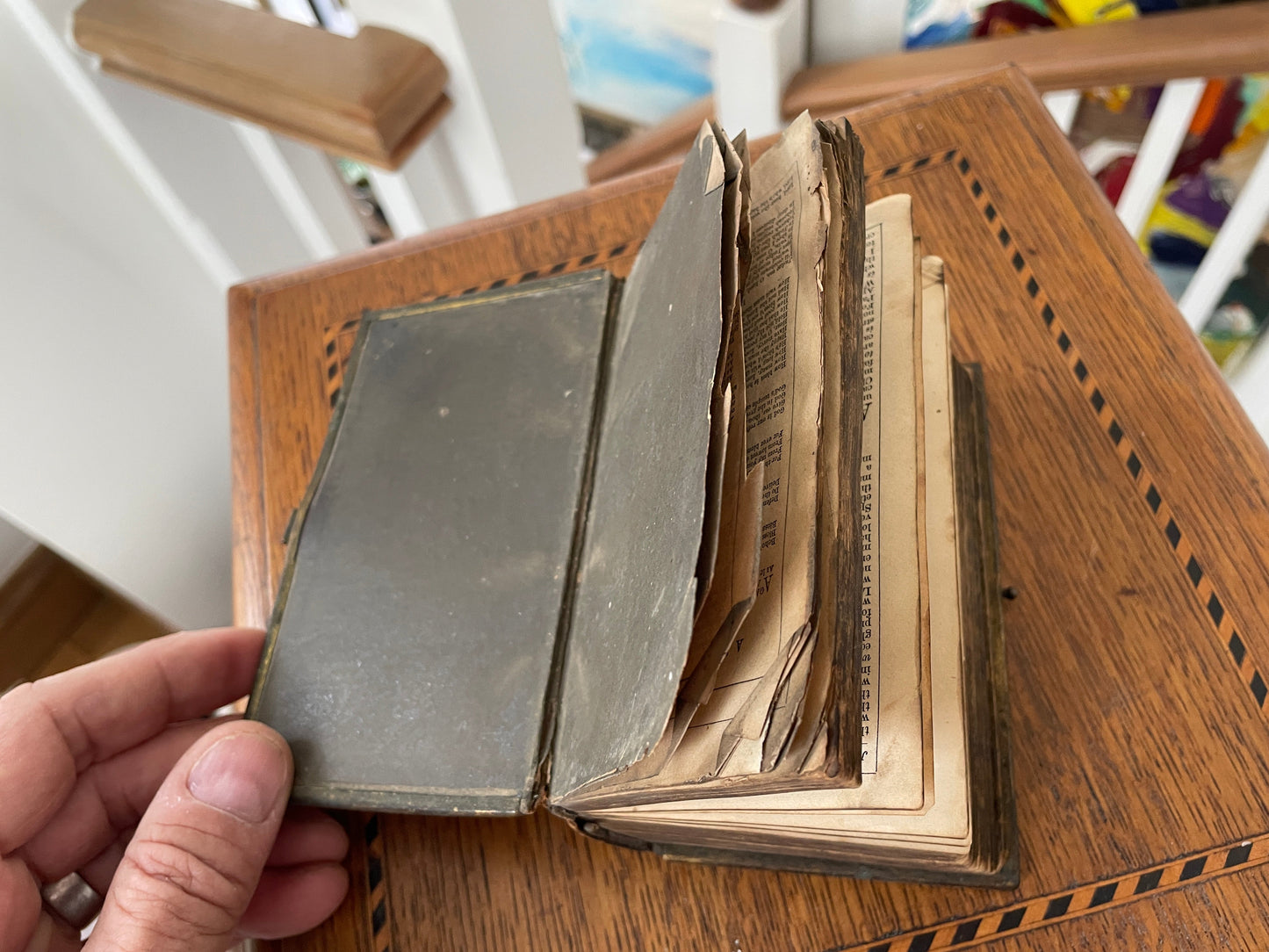 1863 Victorian Book of Common Prayer – Antique Leather & Brass Bound Oxford University Press Miniature Prayer Book