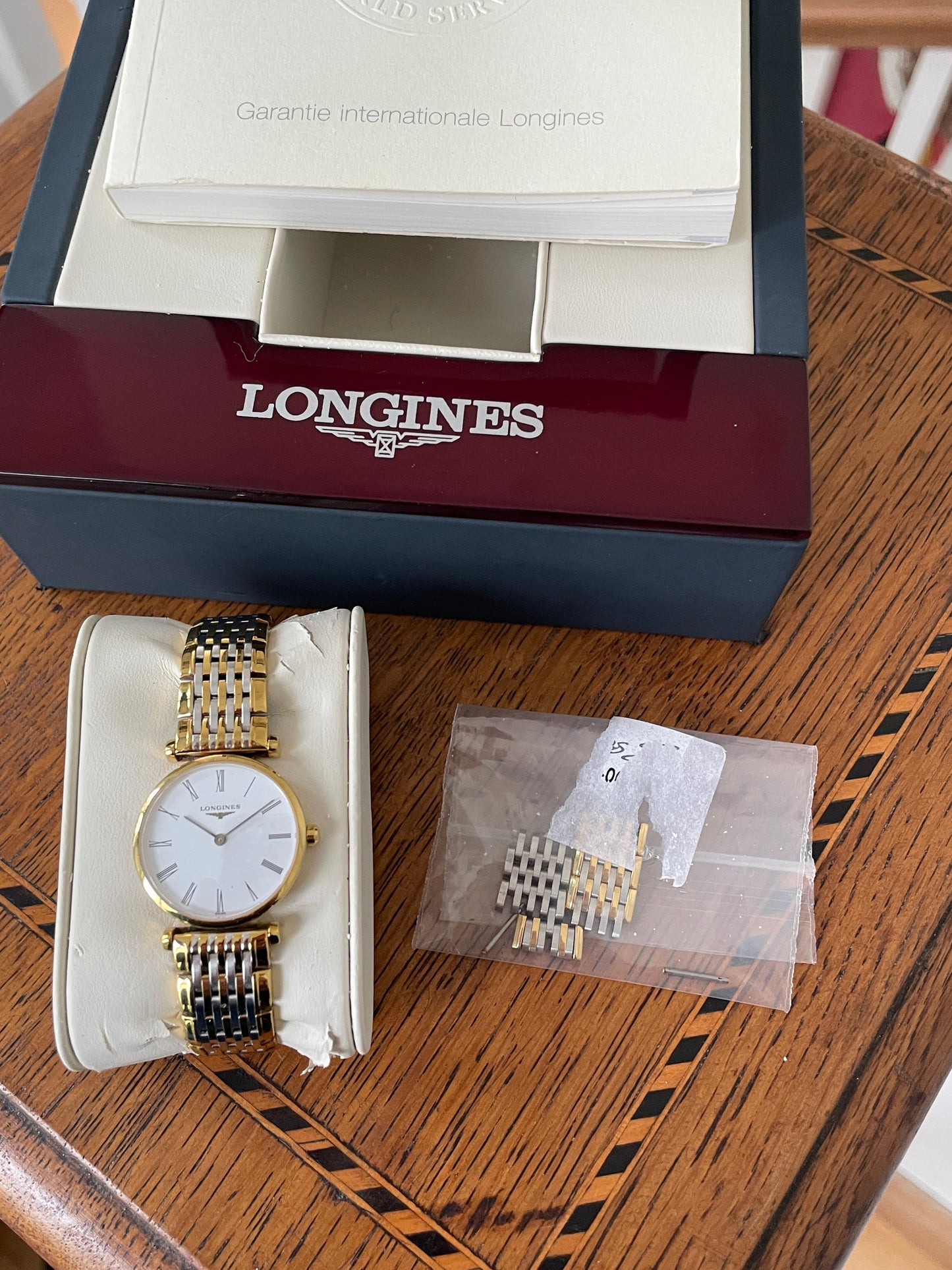 Longines La Grande Classique Ladies Watch  Ref L4 209 2 Gold and Steel Bracelet  Swiss Quartz Box & Papers 2015