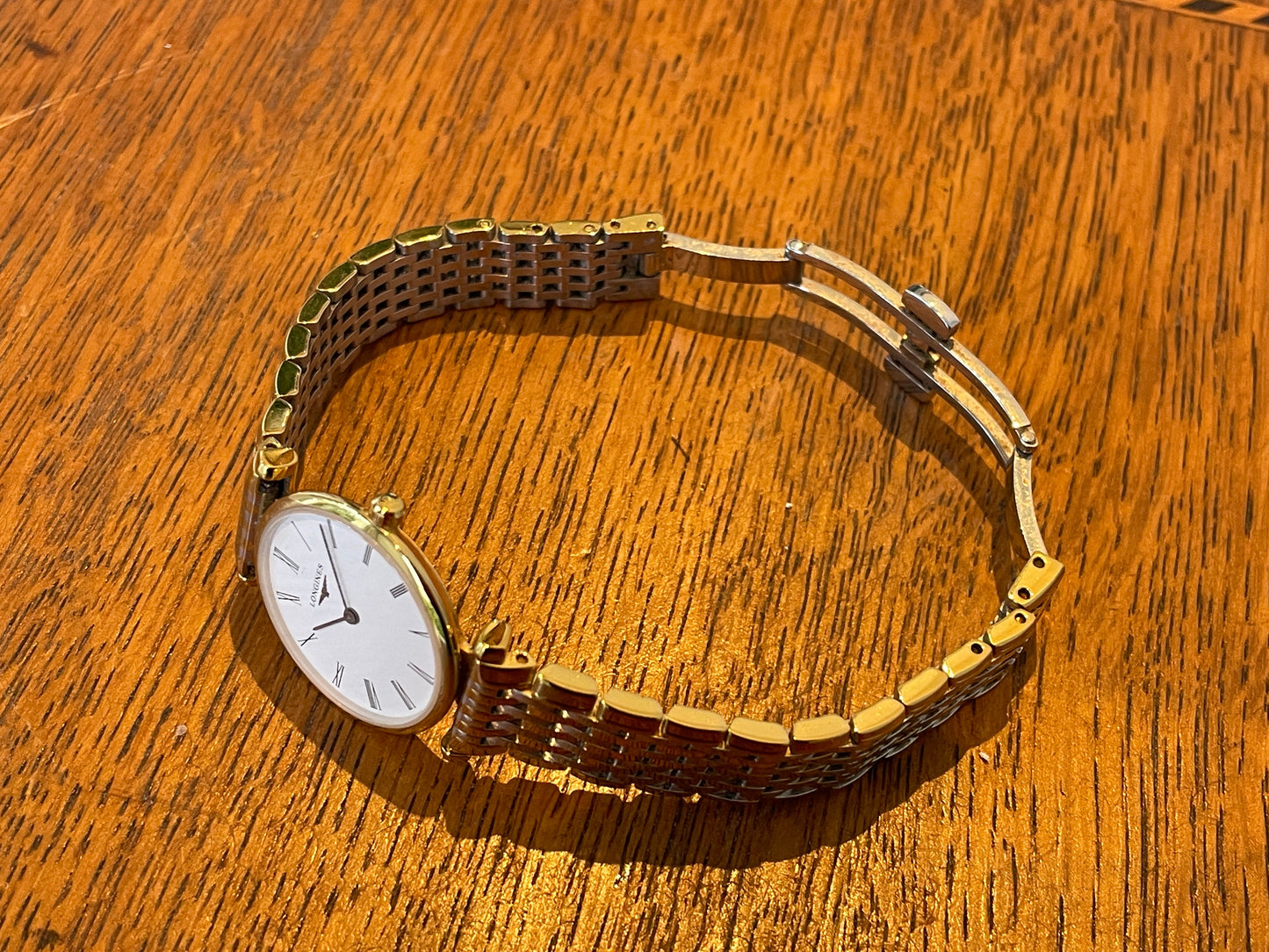 Longines La Grande Classique Ladies Watch  Ref L4 209 2 Gold and Steel Bracelet  Swiss Quartz Box & Papers 2015