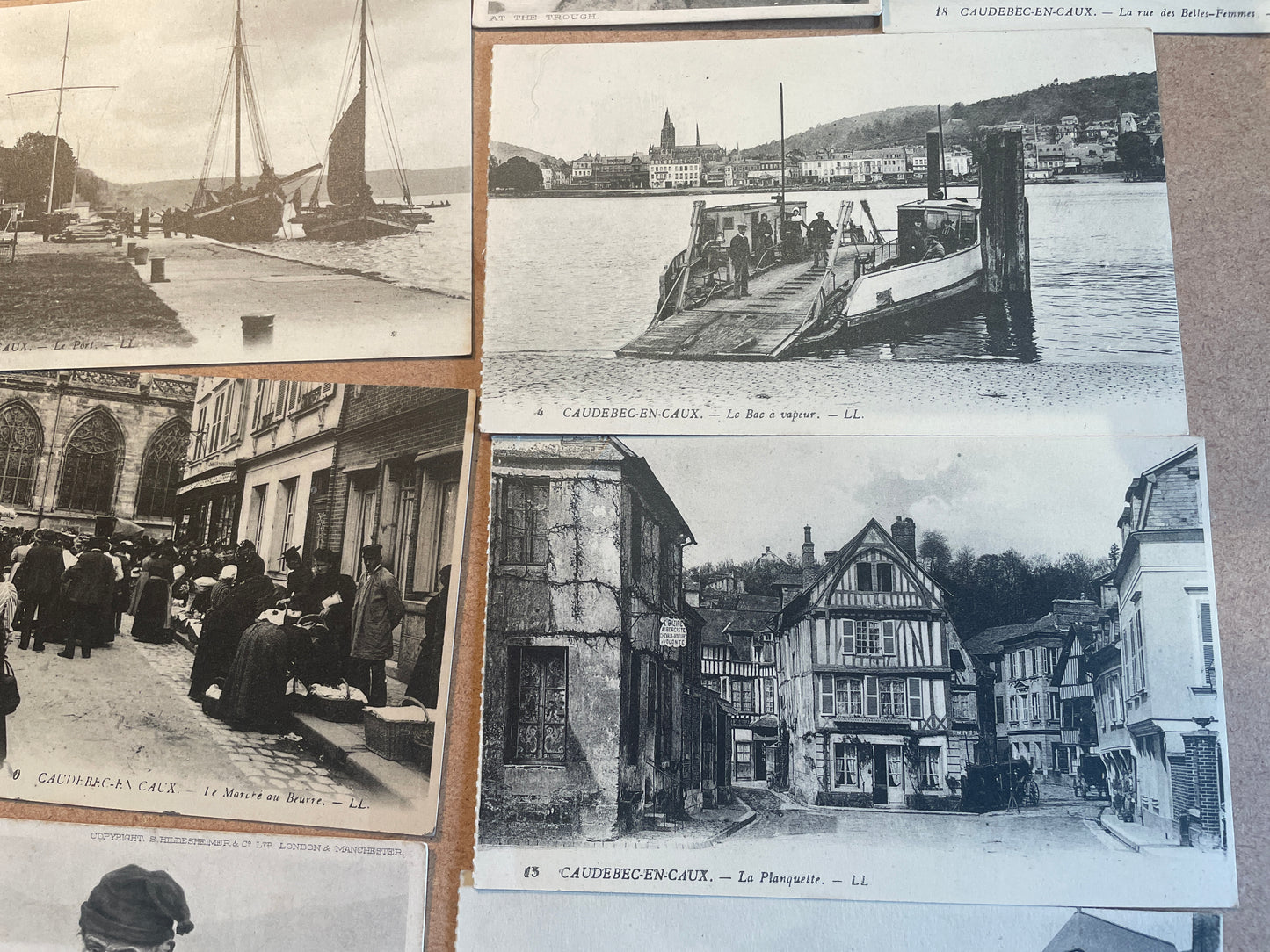 Antique French Postcards from The Eric Morecambe Collection, c1900 Caudebec-en-Caux LL Normandy Vintage Photography Set