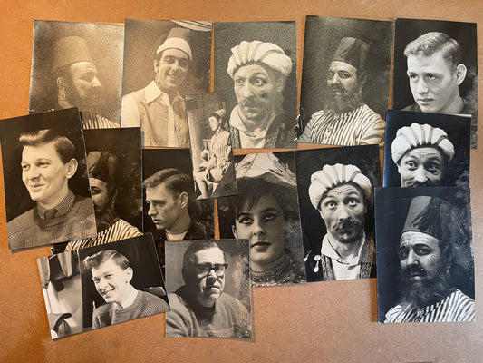 Vintage 1940s–50s Theatre Portrait Photographs from The Eric Morecambe Collection, Likely Pantomime Repertory Set