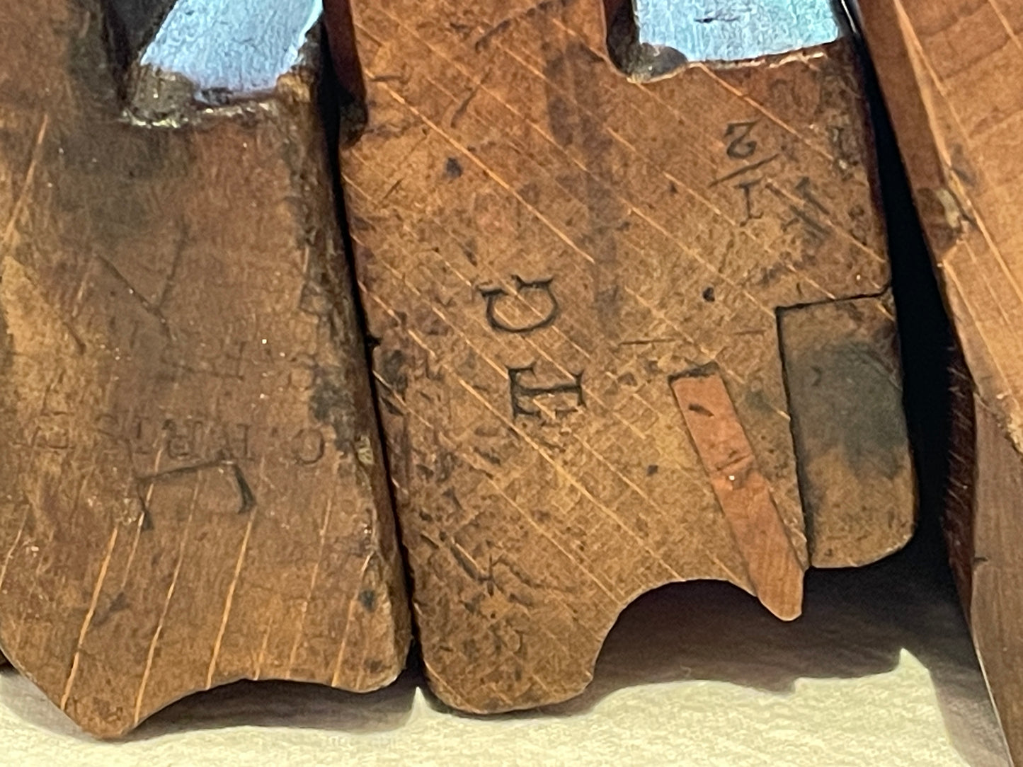 Antique British Wooden Moulding Planes – Set of Five Mixed Makers (c.19th Century)6