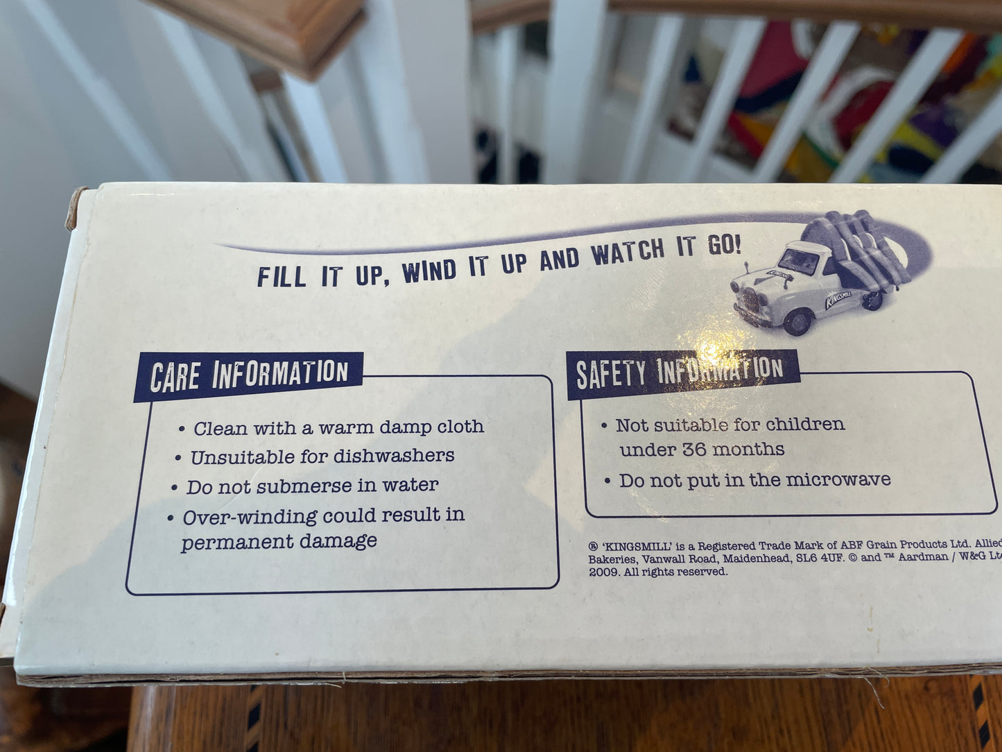 Vintage Kingsmill Wallace & Gromit Turbo-Matic Toast Rack – Wind-Up Plastic Novelty Model (c.2009