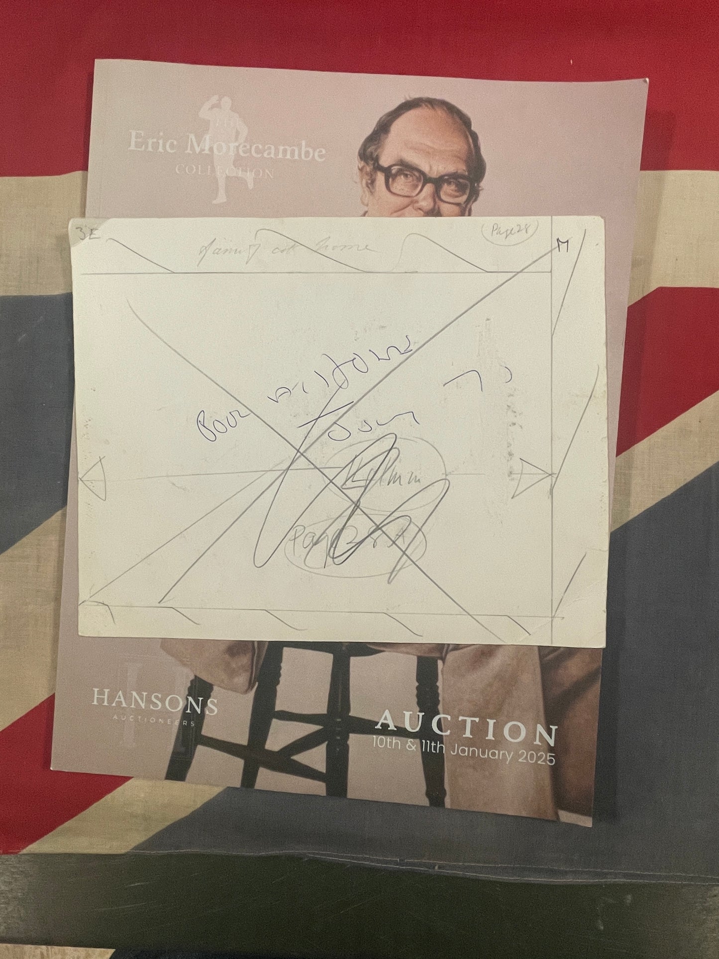Eric Morecambe large original photograph around family pool from personal collection 137