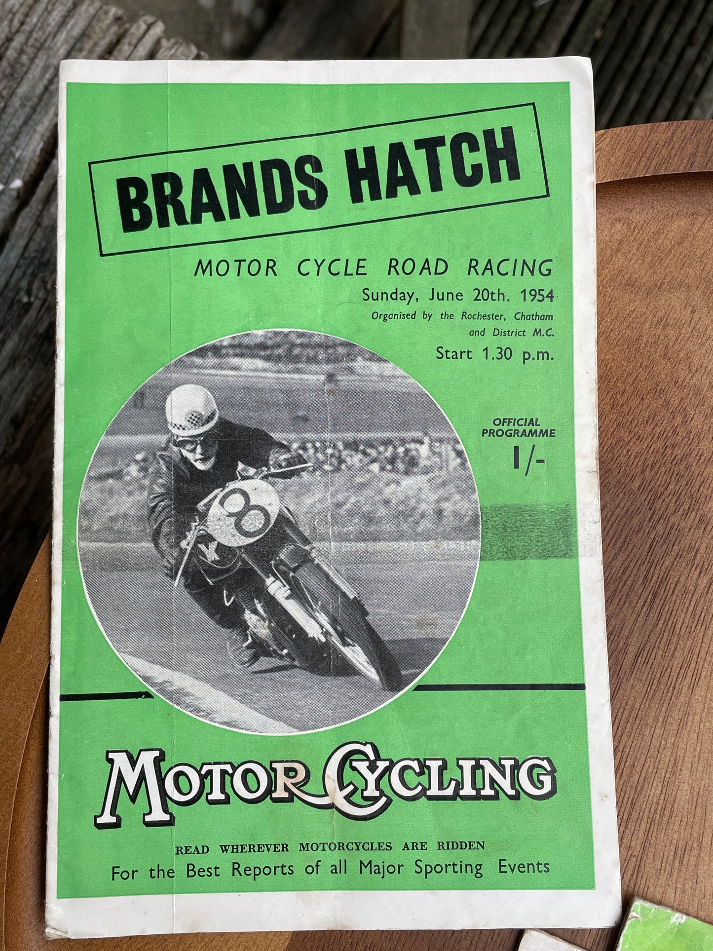 Three vintage Brands Hatch motor racing official programs 1950's