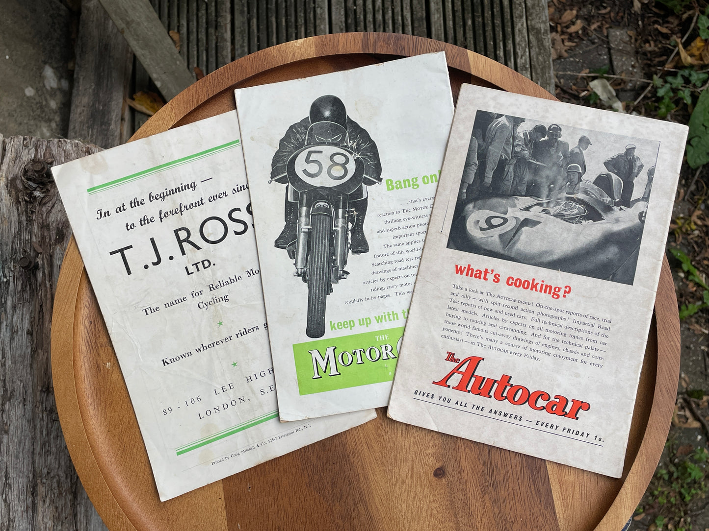 Three vintage Brands Hatch motor racing official programs 1950's