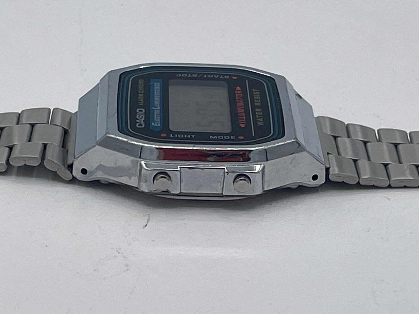 Casio A168 Digital Alarm Chronograph Watch Module 3298 S-523N Bracelet