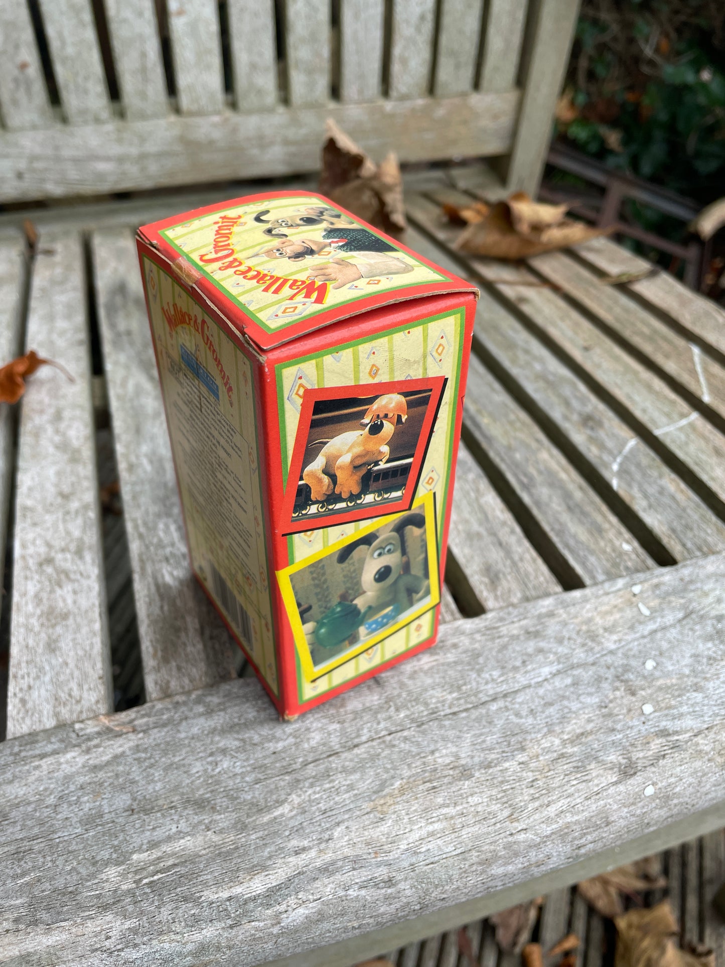 Wallace and Gromit unopened mini easter egg in ceramic egg cup 1993