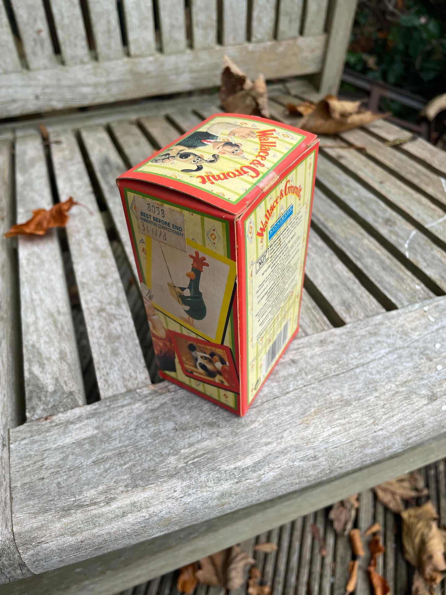 Wallace and Gromit unopened mini easter egg in ceramic egg cup 1993