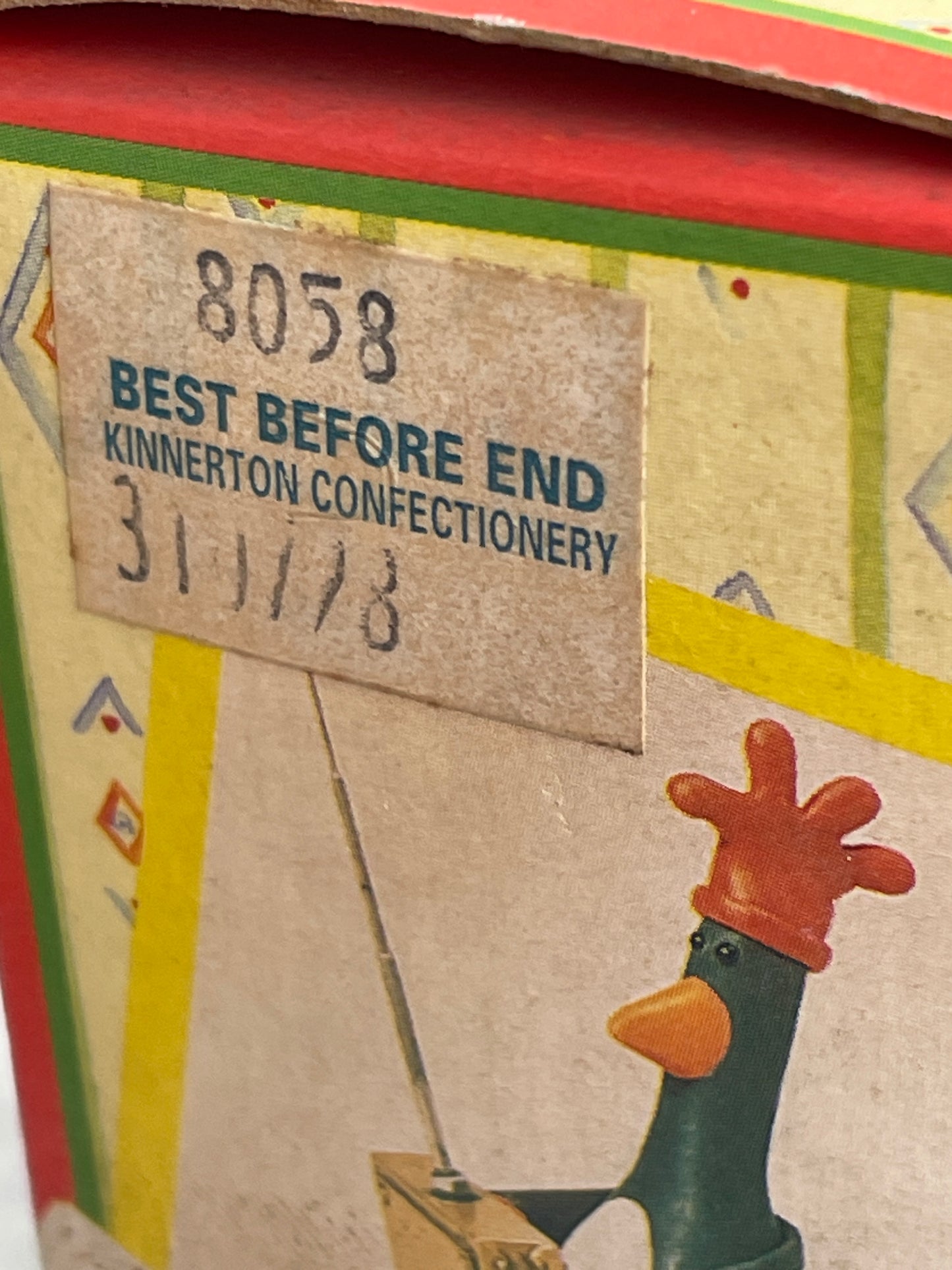 Wallace and Gromit unopened mini easter egg in ceramic egg cup 1993