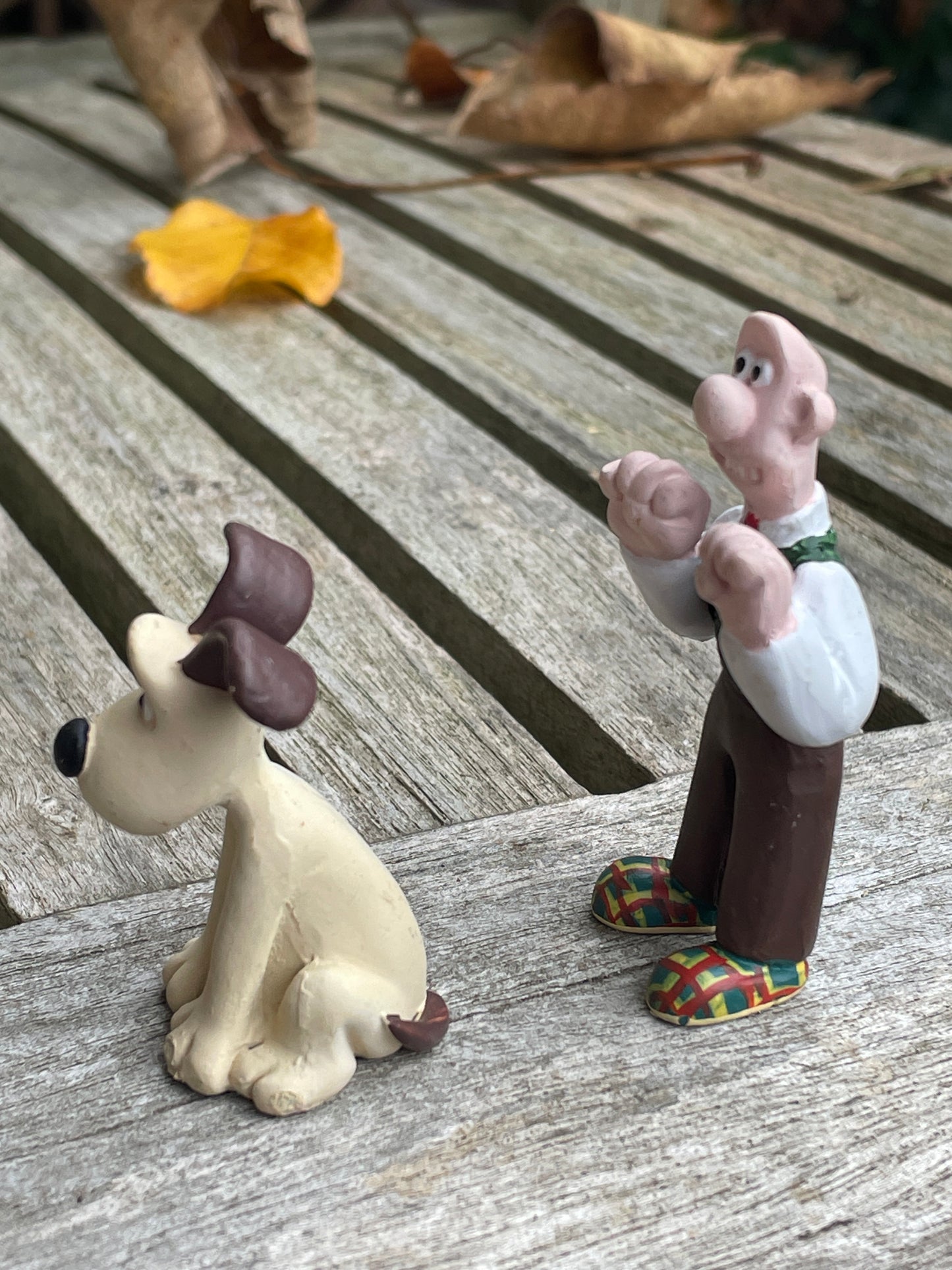 Wallace and Gromit figurines 1990's tallest 6.5cm
