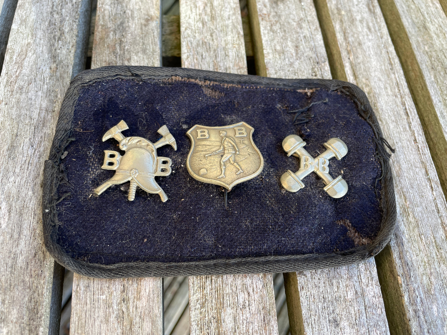 Three original vintage Boys Brigade proficiency badges 1940's