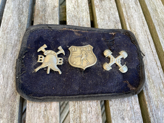 Three original vintage Boys Brigade proficiency badges 1940's