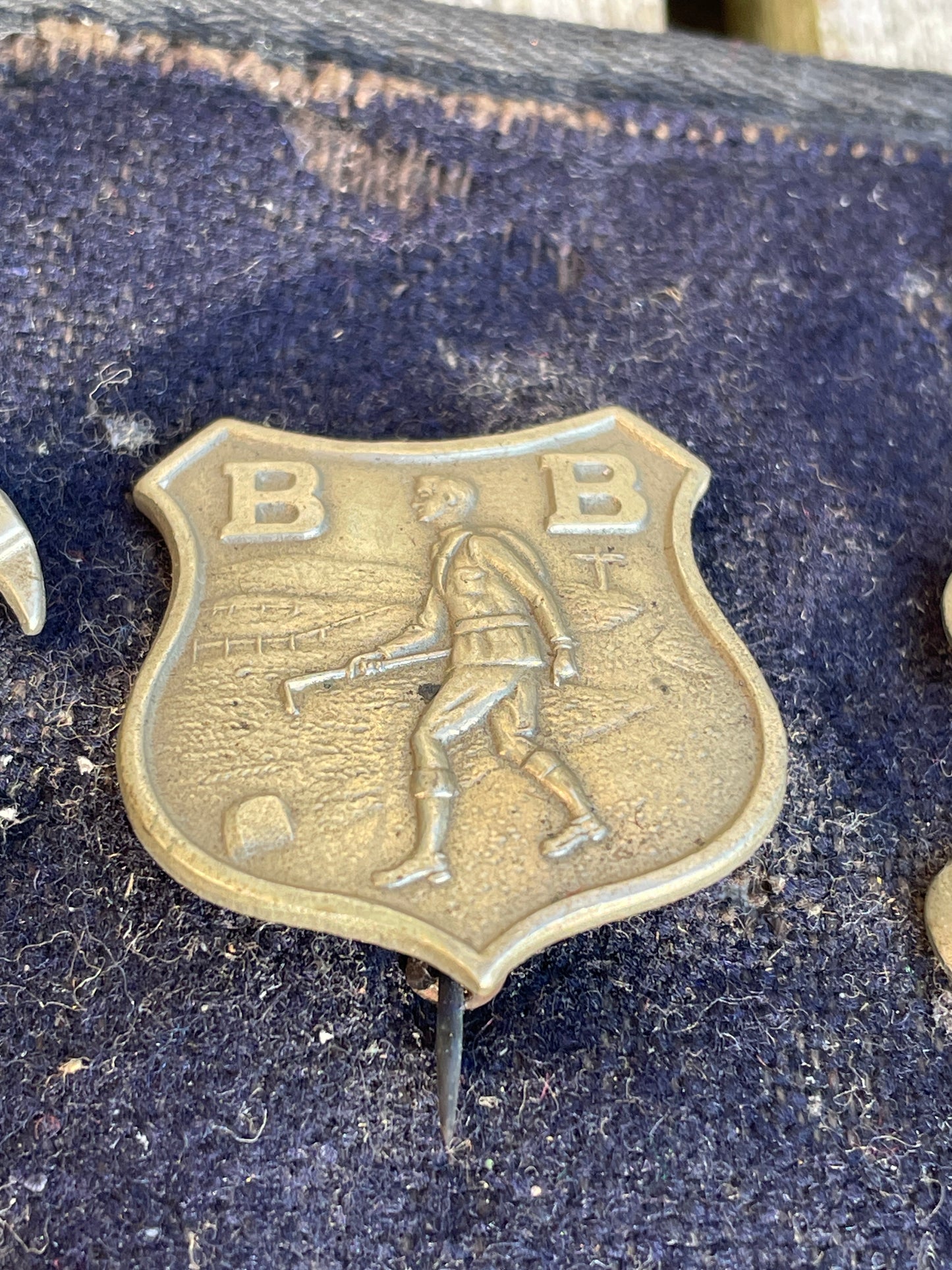 Three original vintage Boys Brigade proficiency badges 1940's