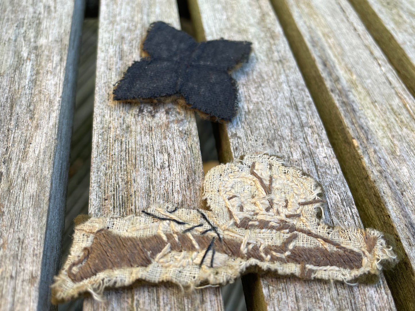 Two vintage Army cadet Force cloth badges