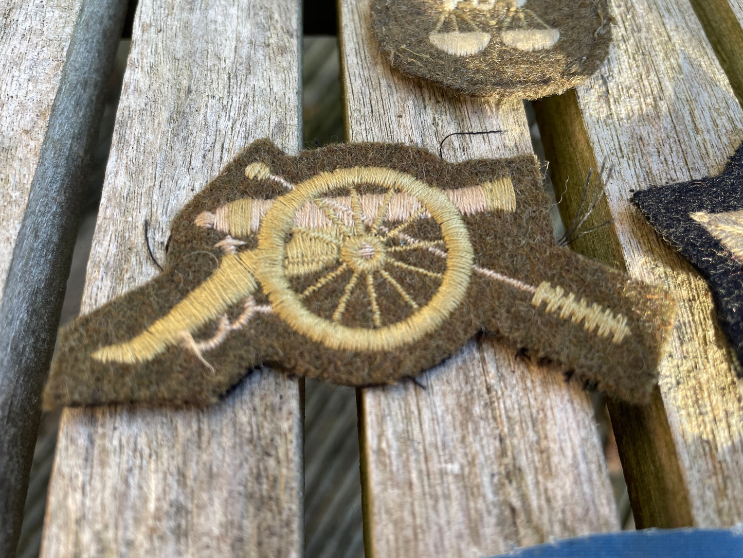 Four vintage Canadian Army cloth patch badges