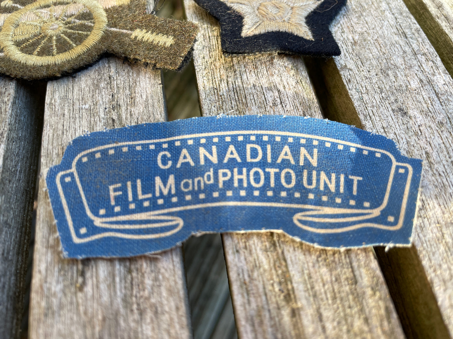 Four vintage Canadian Army cloth patch badges