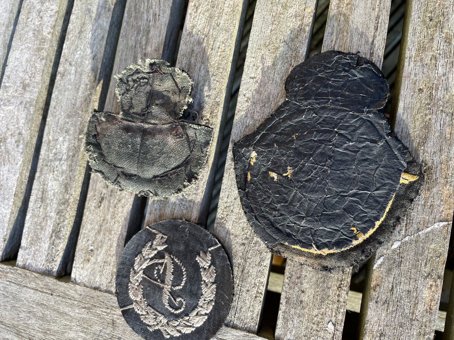 Three original WW2 Royal Airforce patch badges