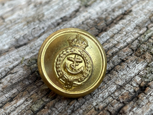 Orient Line - plain rim merchant navy uniform button by Firmin London