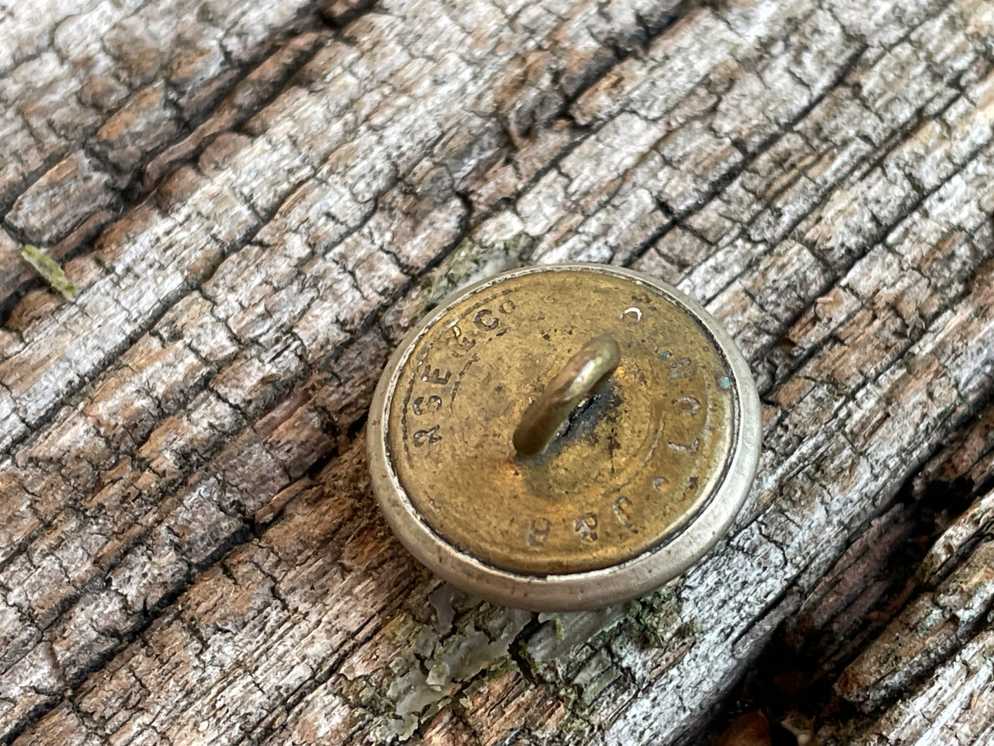 Victorian Army General Service Corps volunteers tunic button by J B Pearce and Co