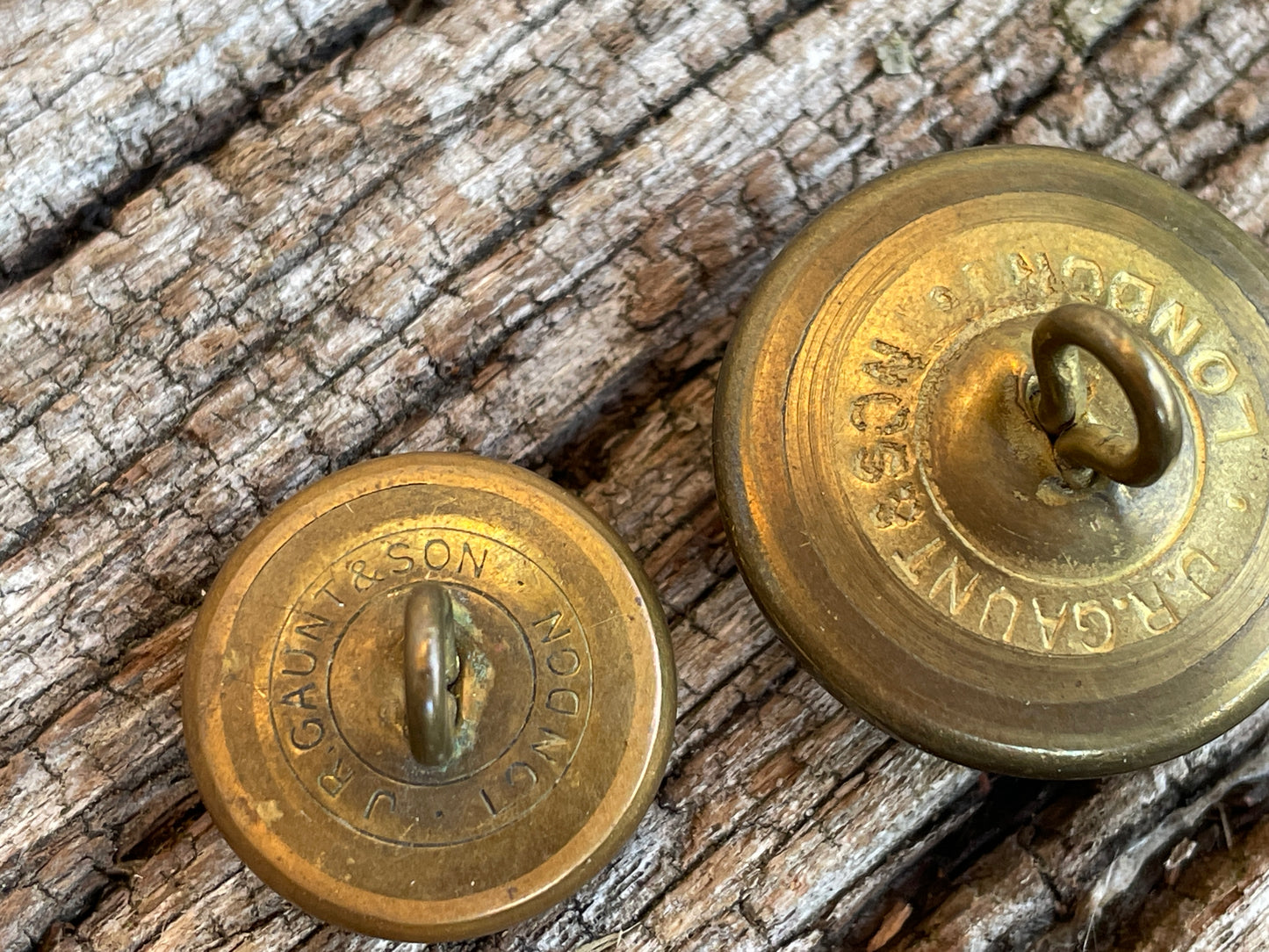Royal Army Service and Rifle Corps uniform buttons J R Gaunt