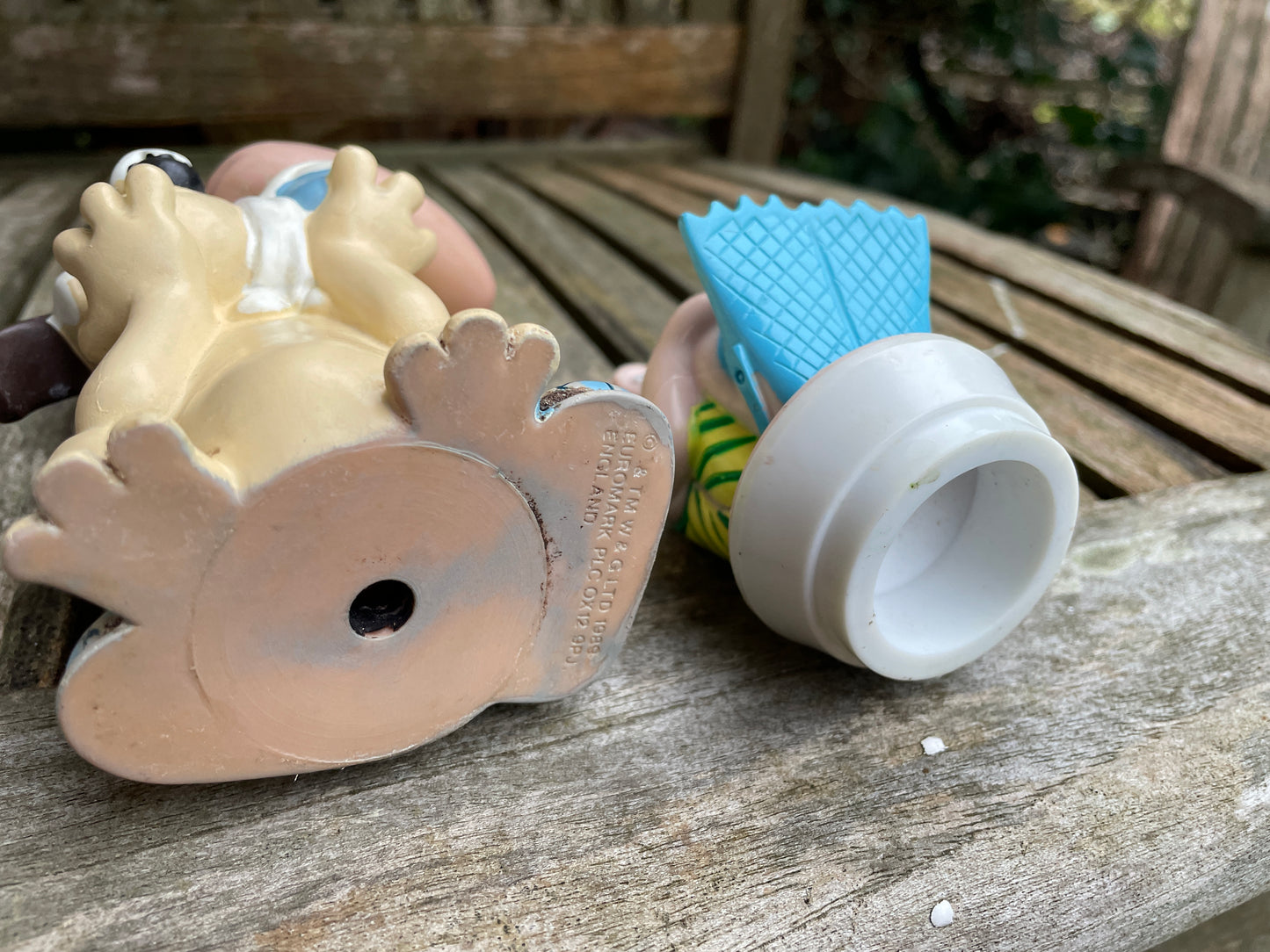 Wallace and Gromit vintage collectable plastic bath time figurine and bath plug