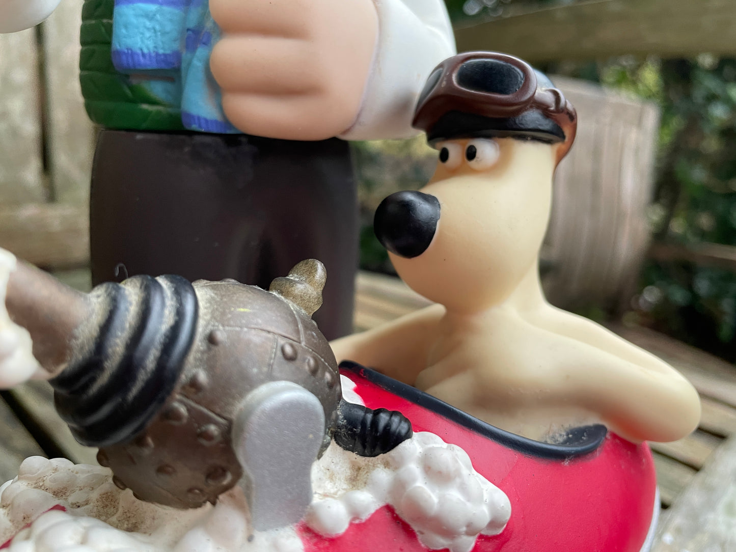 Large Wallace and Gromit plastic bath time soap dispenser 25cm tall