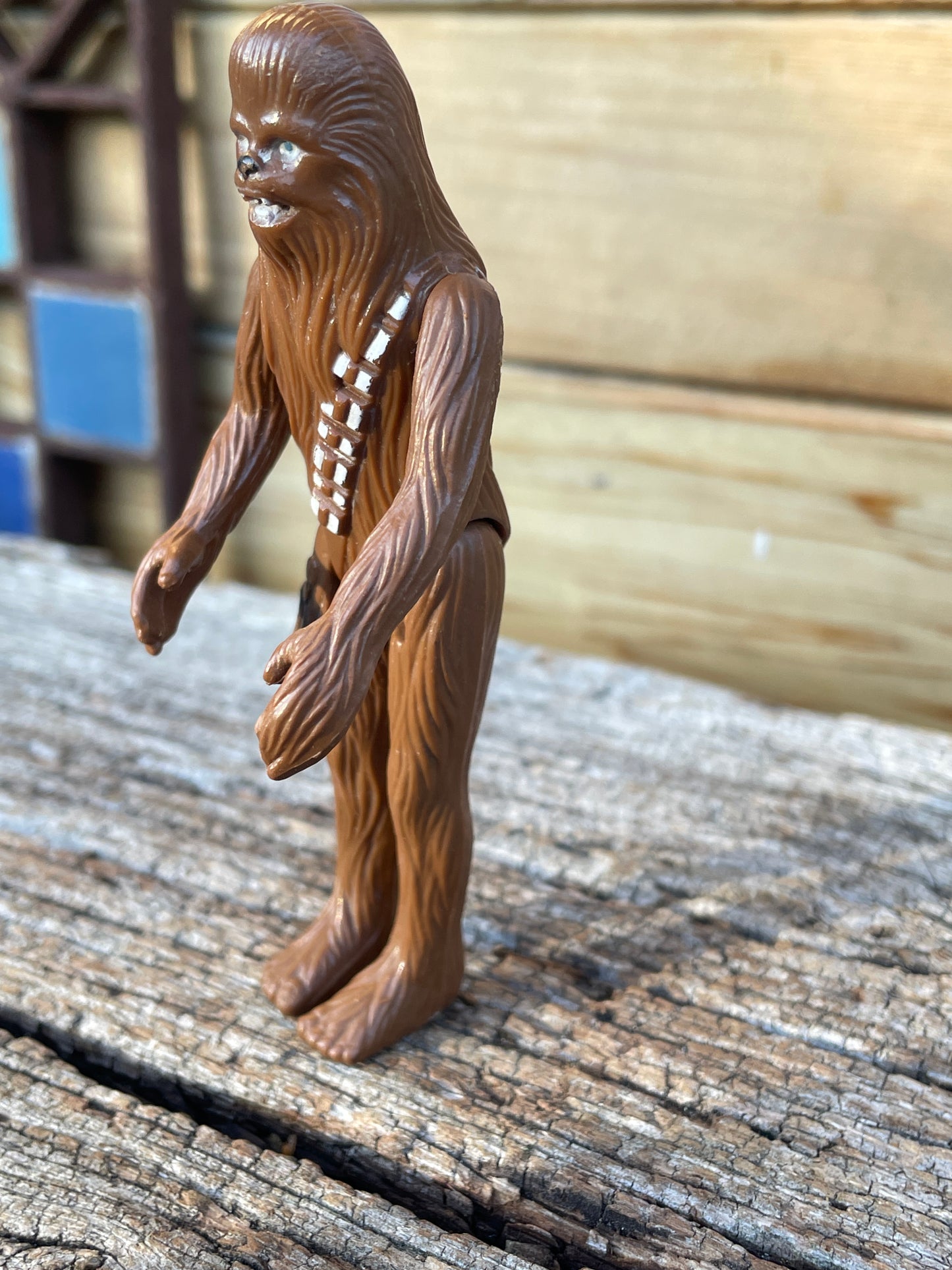 Original 1977 Star Wars Chewbacca figurine 10.5cm tall