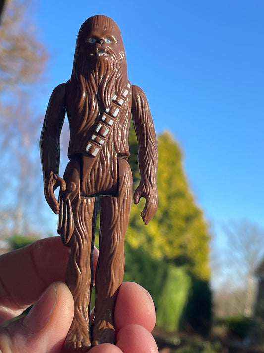 Original 1977 Star Wars Chewbacca figurine 10.5cm tall
