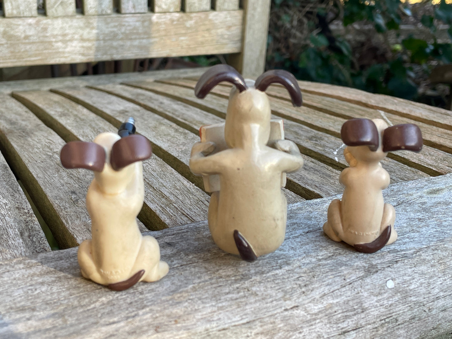 Wallace and Gromit -The Gromit collection - three Gromit figurines