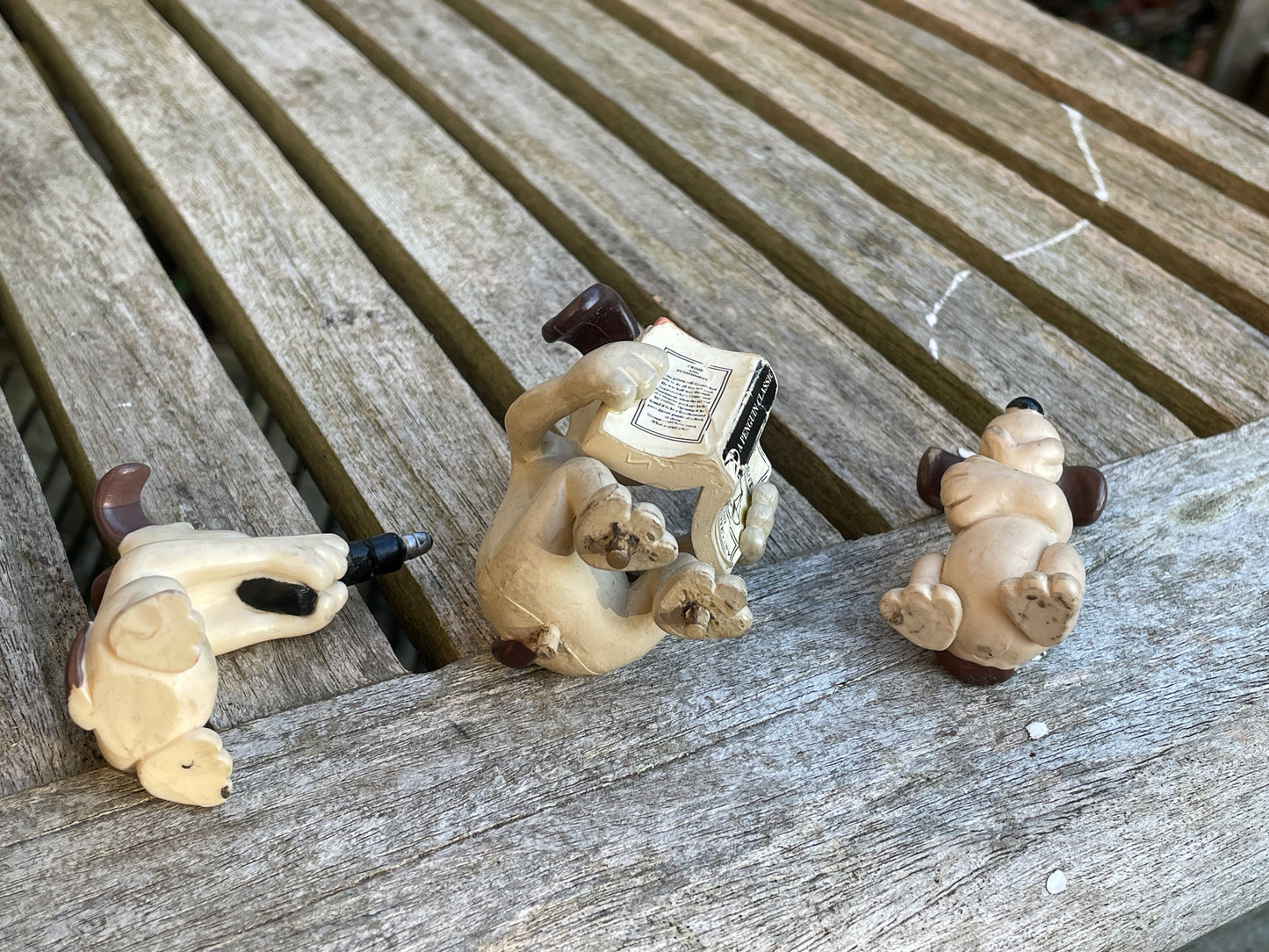 Wallace and Gromit -The Gromit collection - three Gromit figurines