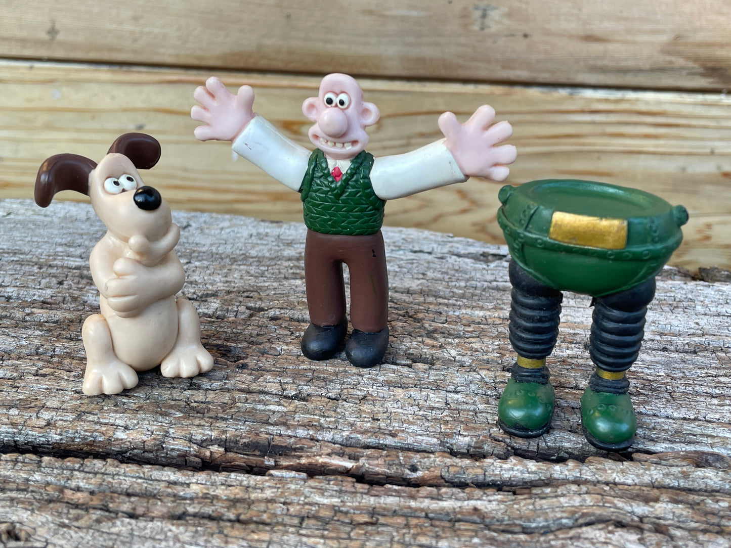 Three Wallace and Gromit Vintage figurines W&G Ltd 1989