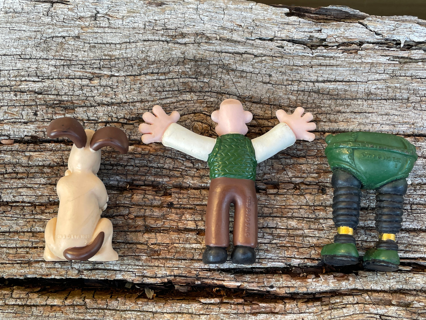 Three Wallace and Gromit Vintage figurines W&G Ltd 1989