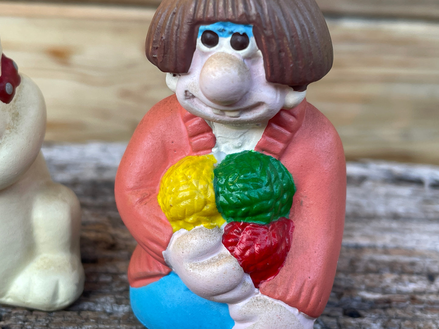 Three Vintage Typhoo Wallace and Gromit salt and pepper pots 6.5cm tall