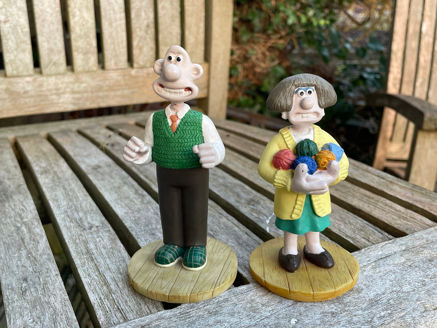 Wallace and Gromit figurines tallest 11cm c1993