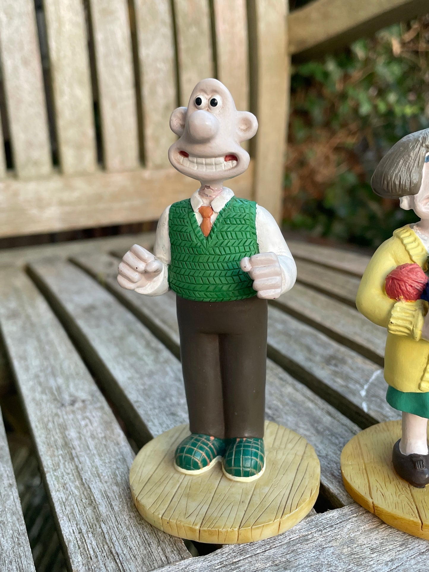 Wallace and Gromit figurines tallest 11cm c1993