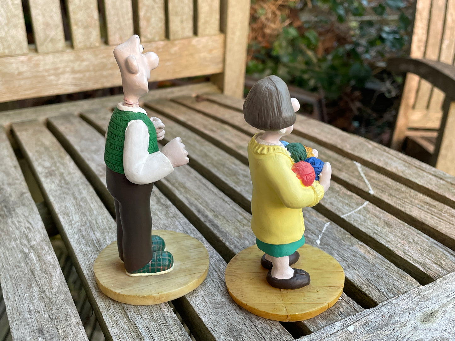 Wallace and Gromit figurines tallest 11cm c1993