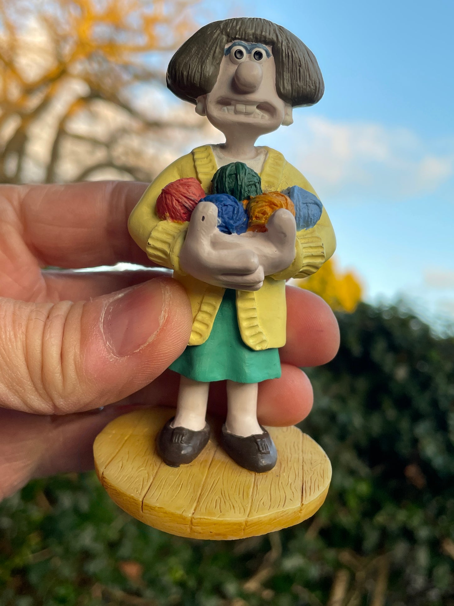 Wallace and Gromit figurines tallest 11cm c1993