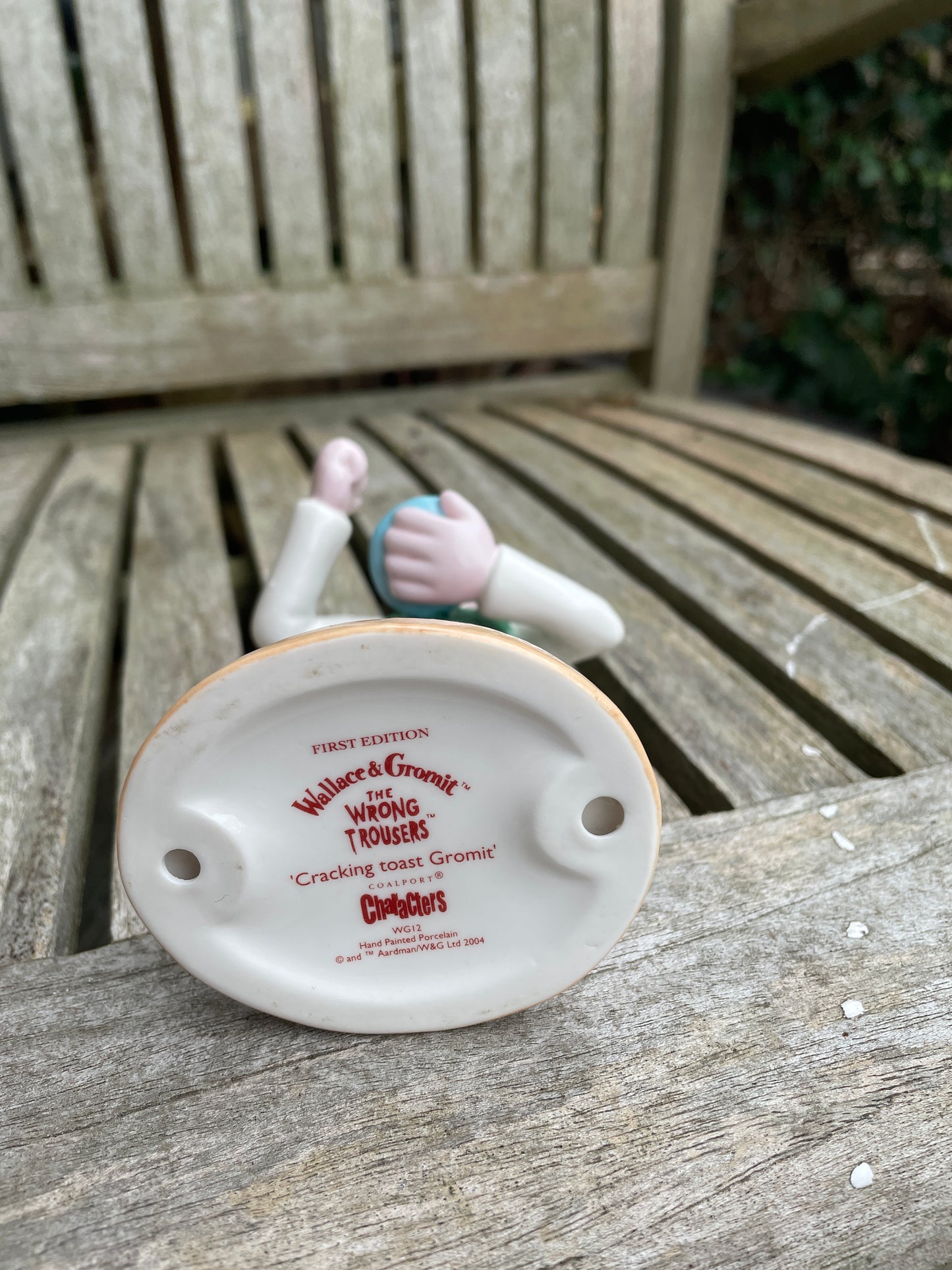 First Edition Wallace and Gromit Coalport hand painted porcelain Wallace figurine 14.5cm tall 2004
