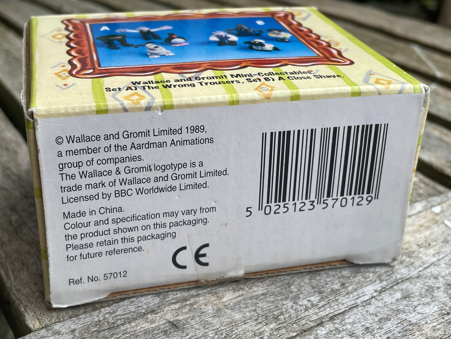Original box of Wallace and Gromit characters from The Wrong Trousers