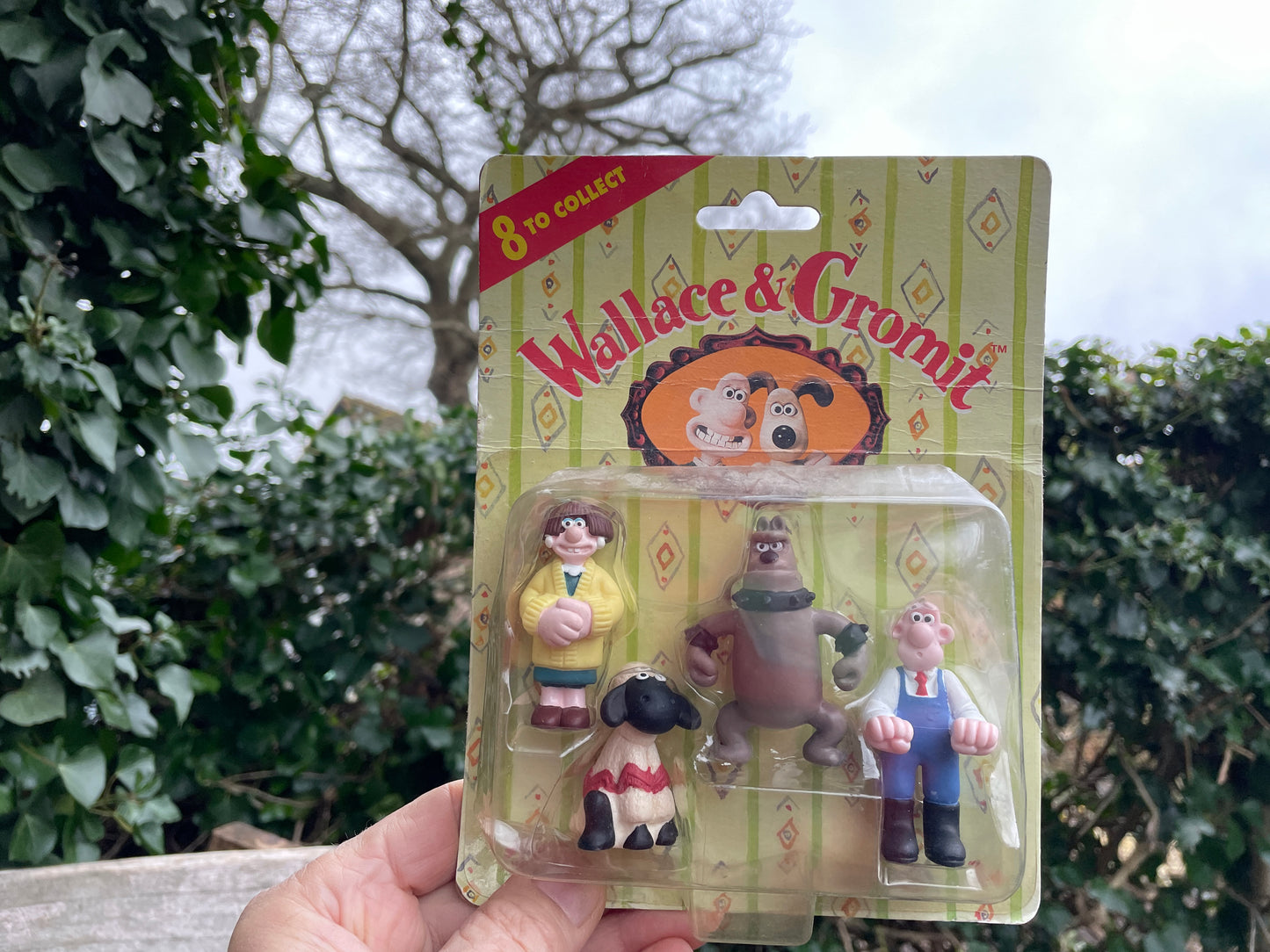 Original new old stock Wallace and Gromit four figurine set in original unopened packaging