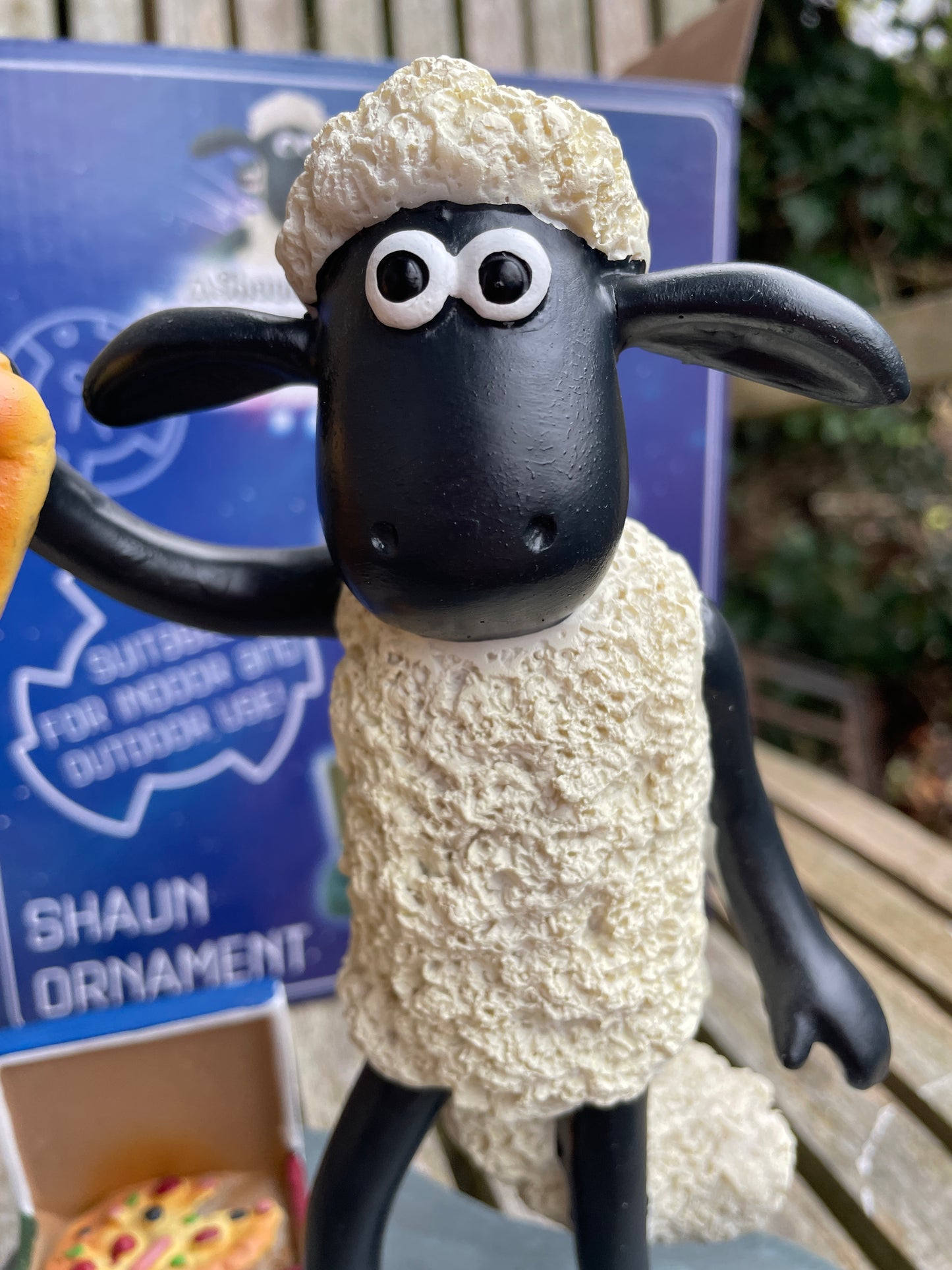 Original Shaun the sheep Farmageddon pizza ornament in original box and packaging 20cm tall