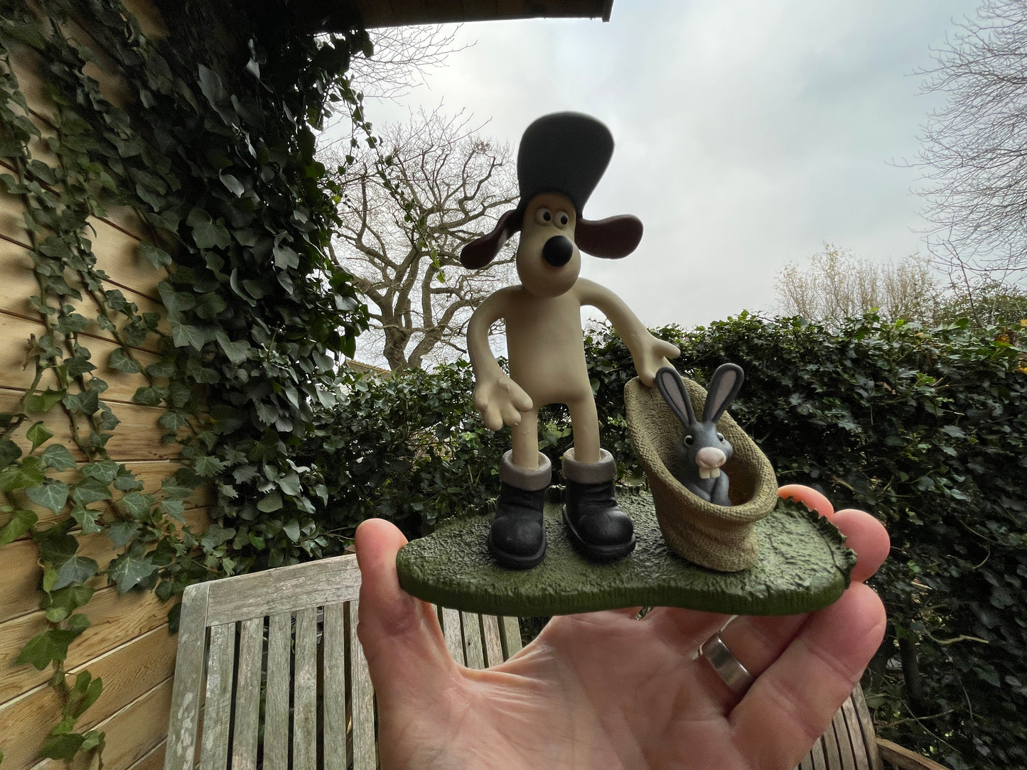 Gromit figurine with the Were Rabbit from Curse of the Were Rabbit 2005