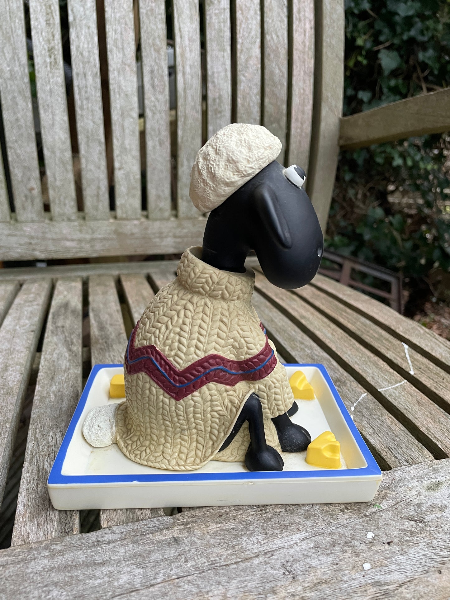 Shaun The Sheep figure with wobbly/nodding head 17cm tall