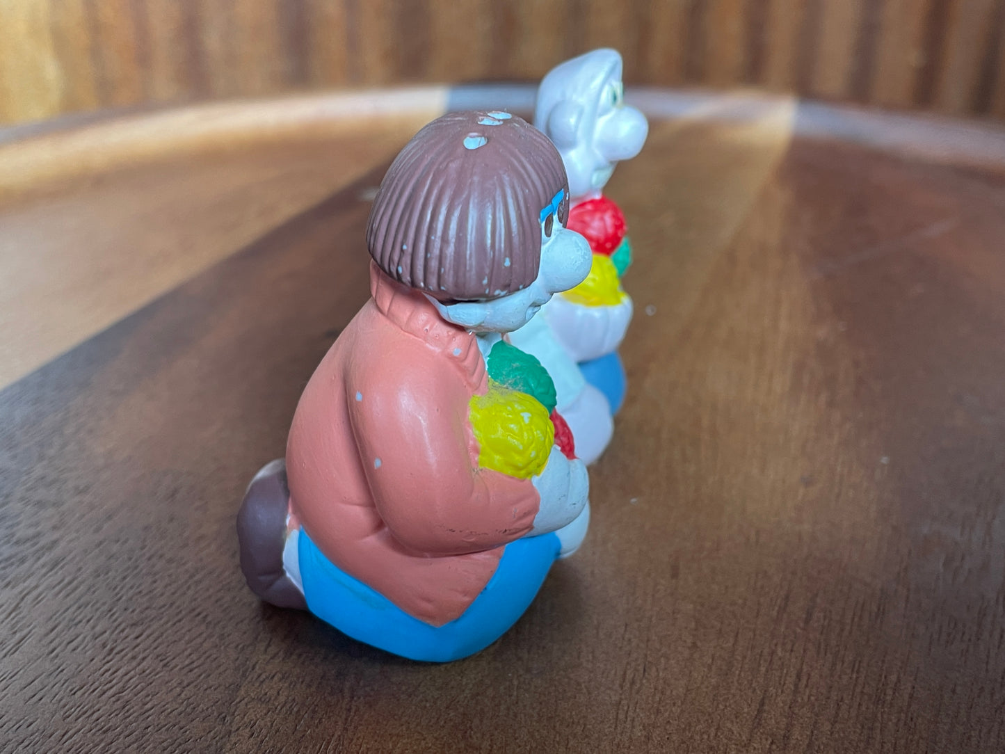 A Pair of Wallace and Gromit Salt and Pepper Pots - Wallace and Wendolene Ramsbottom 6.5cm Tall