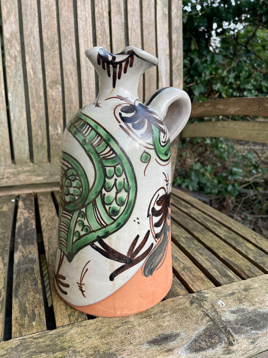Spanish Domingo Punter Teruel R.10  Sangria pottery jug 25cm tall